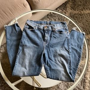7 For all Mankind Ankle Skinny Jeans!